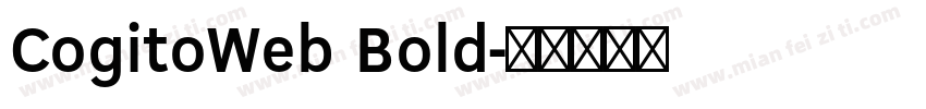 CogitoWeb Bold字体转换